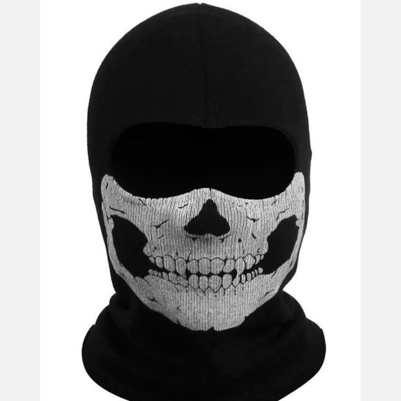 Halloween Cover Skull Full Face Balaclava Hood Ski Ghost CS Game Cosplay Mask US - Picture 2 of 6